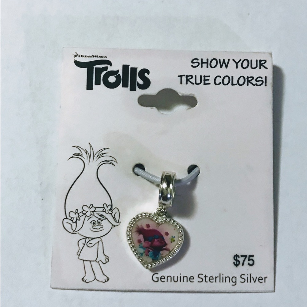 TROLLS GENUINE STERLING SILVER CHARM